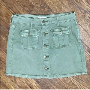 Alter’d State mini skirt olive